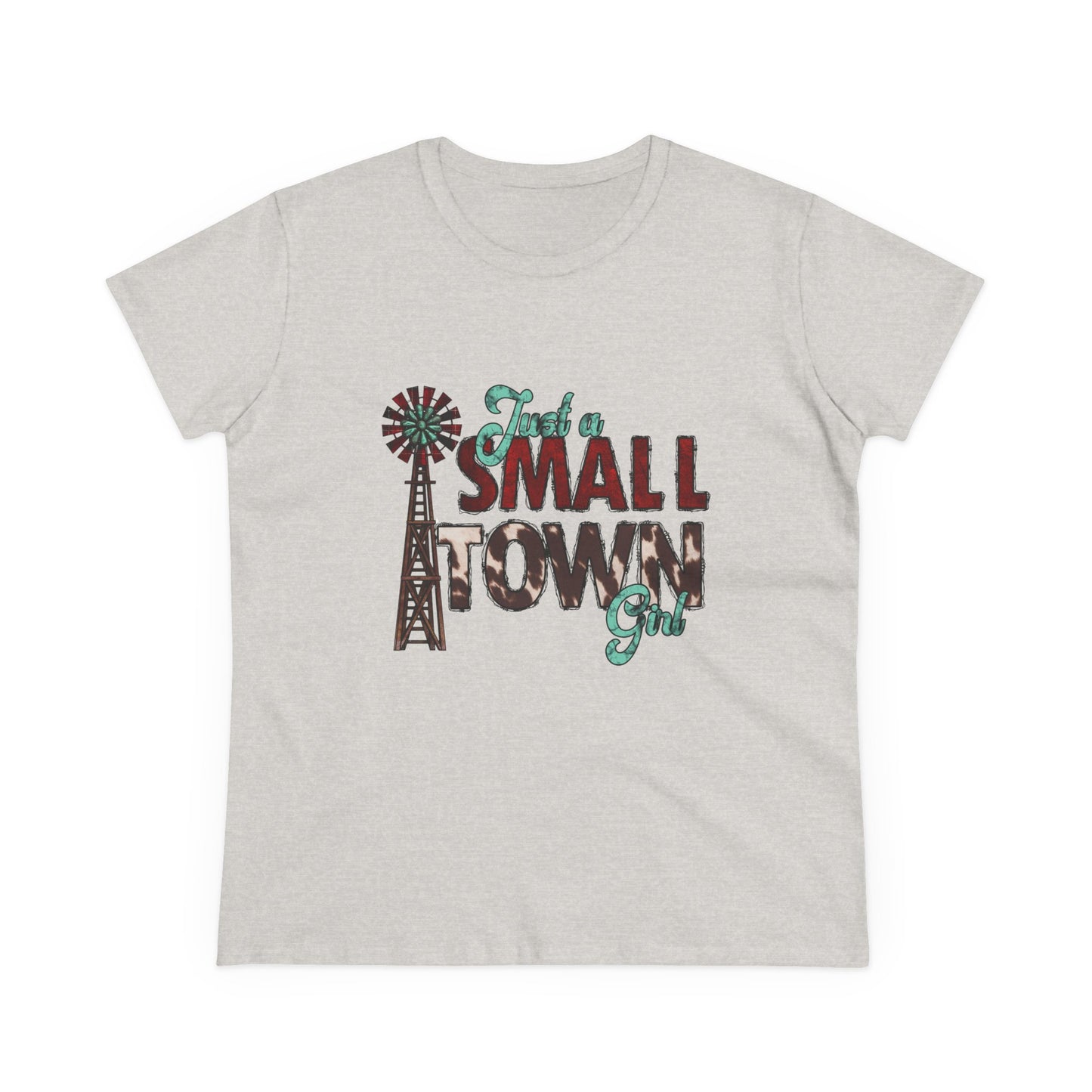 Small Town Girl Tee – Vintage Windmill Women's T‑Shirt