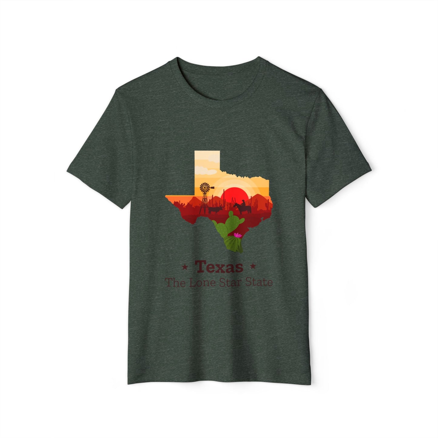 Texas Lone Star State T-Shirt – Scenic State Outline Tee