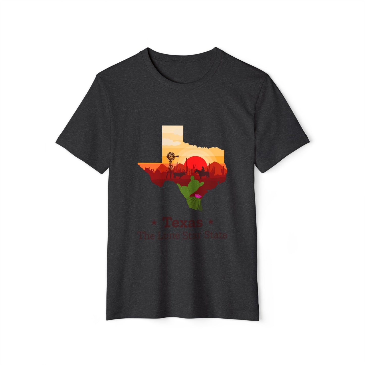 Texas Lone Star State T-Shirt – Scenic State Outline Tee