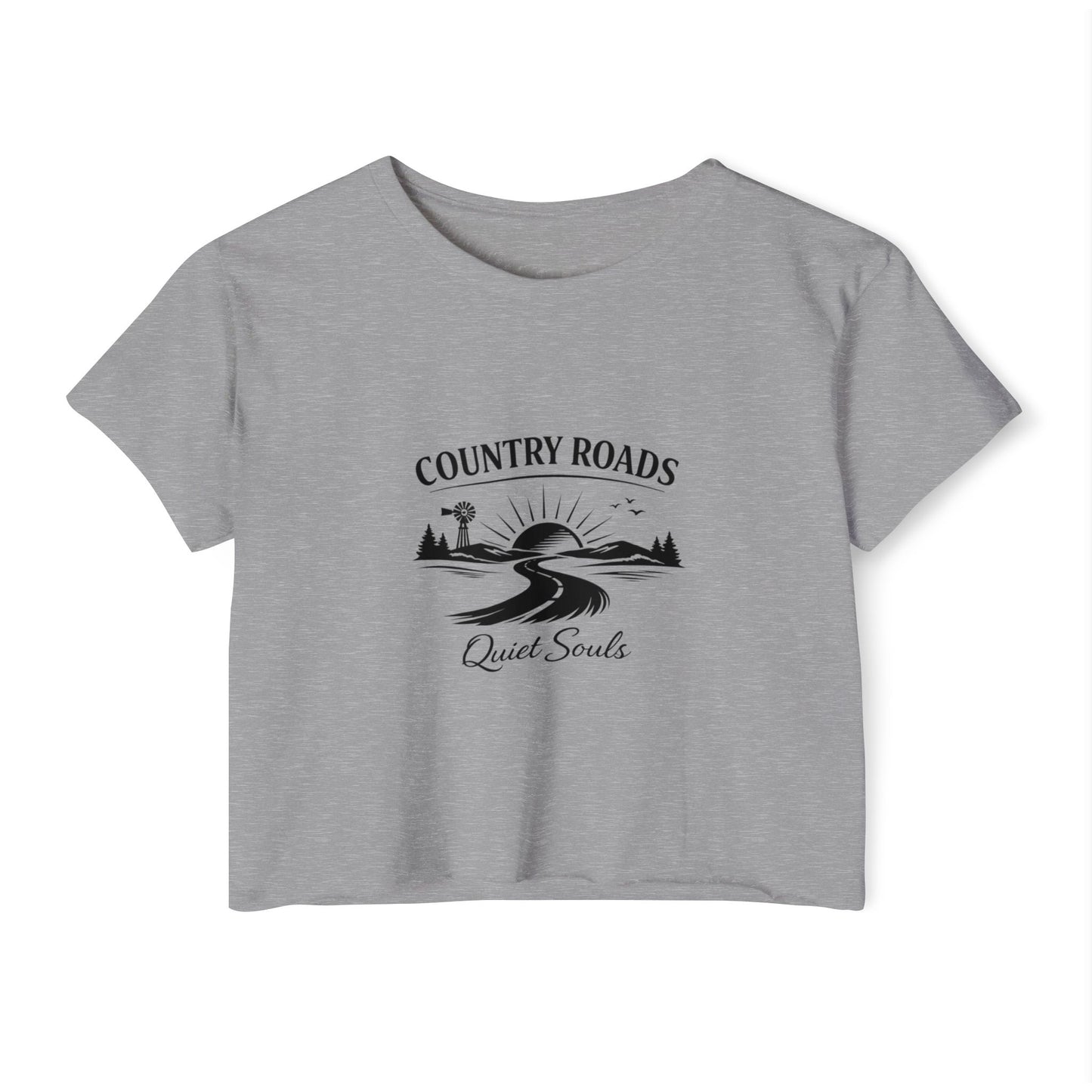 Country Roads Quiet Souls — Women's Festival Crop Top