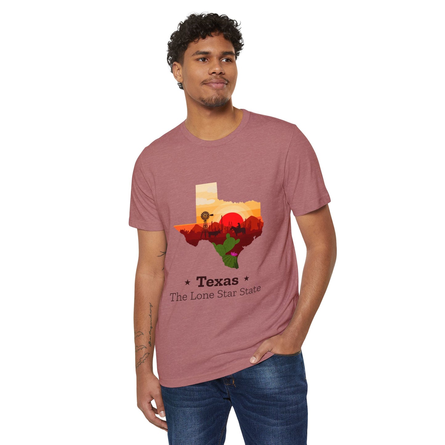 Texas Lone Star State T-Shirt – Scenic State Outline Tee