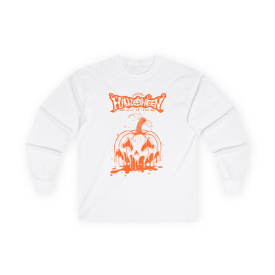 Halloween Pumpkin Drip Long Sleeve Tee