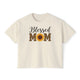 Blessed Mom Boxy Tee — Sunflower & Leopard Mother's Day Shirt