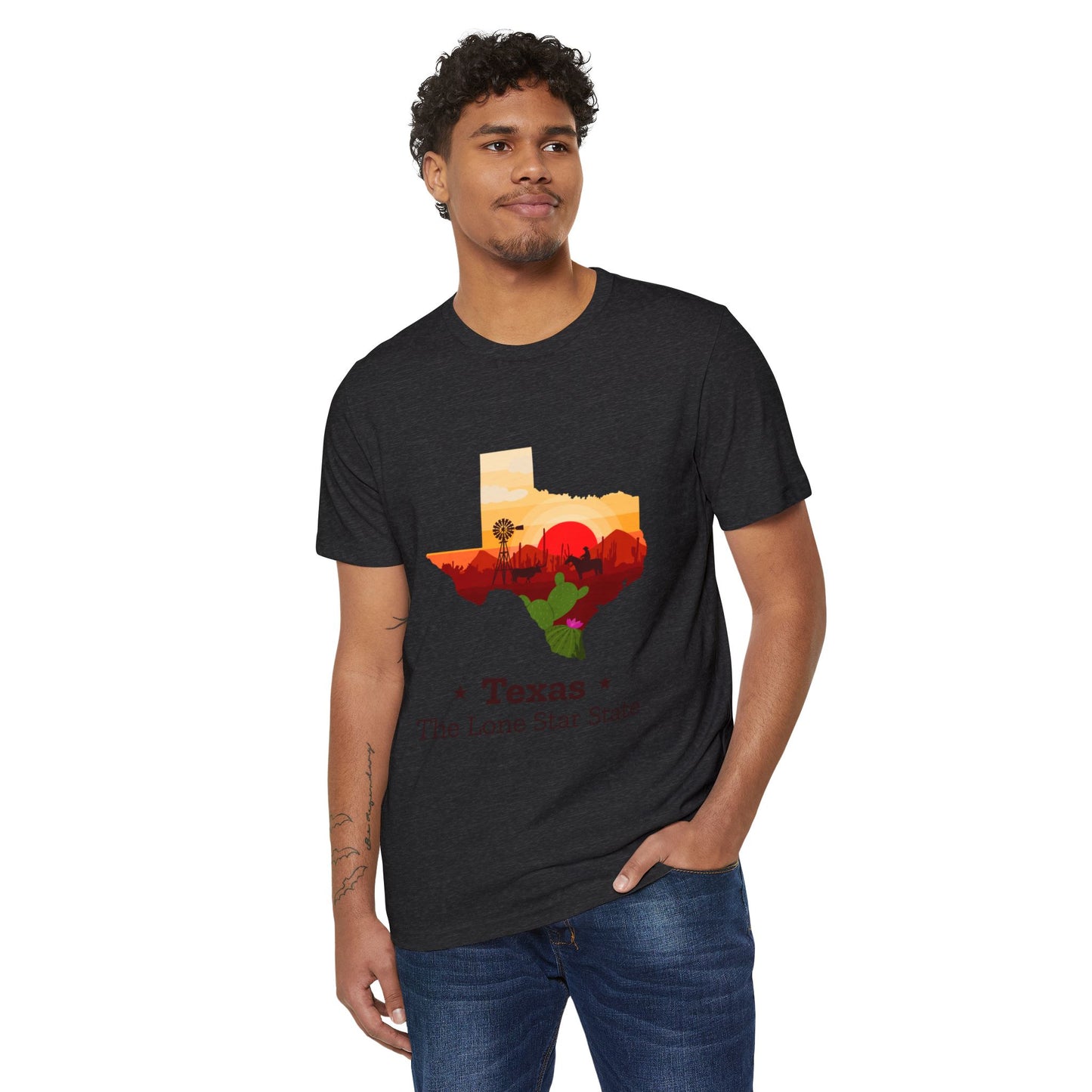 Texas Lone Star State T-Shirt – Scenic State Outline Tee