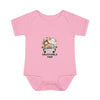 Infant Bodysuit with Enjoyable Trip Zoo Animals Design