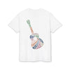 Acoustic Word Art Guitar T-Shirt — Retro Typography Music Tee