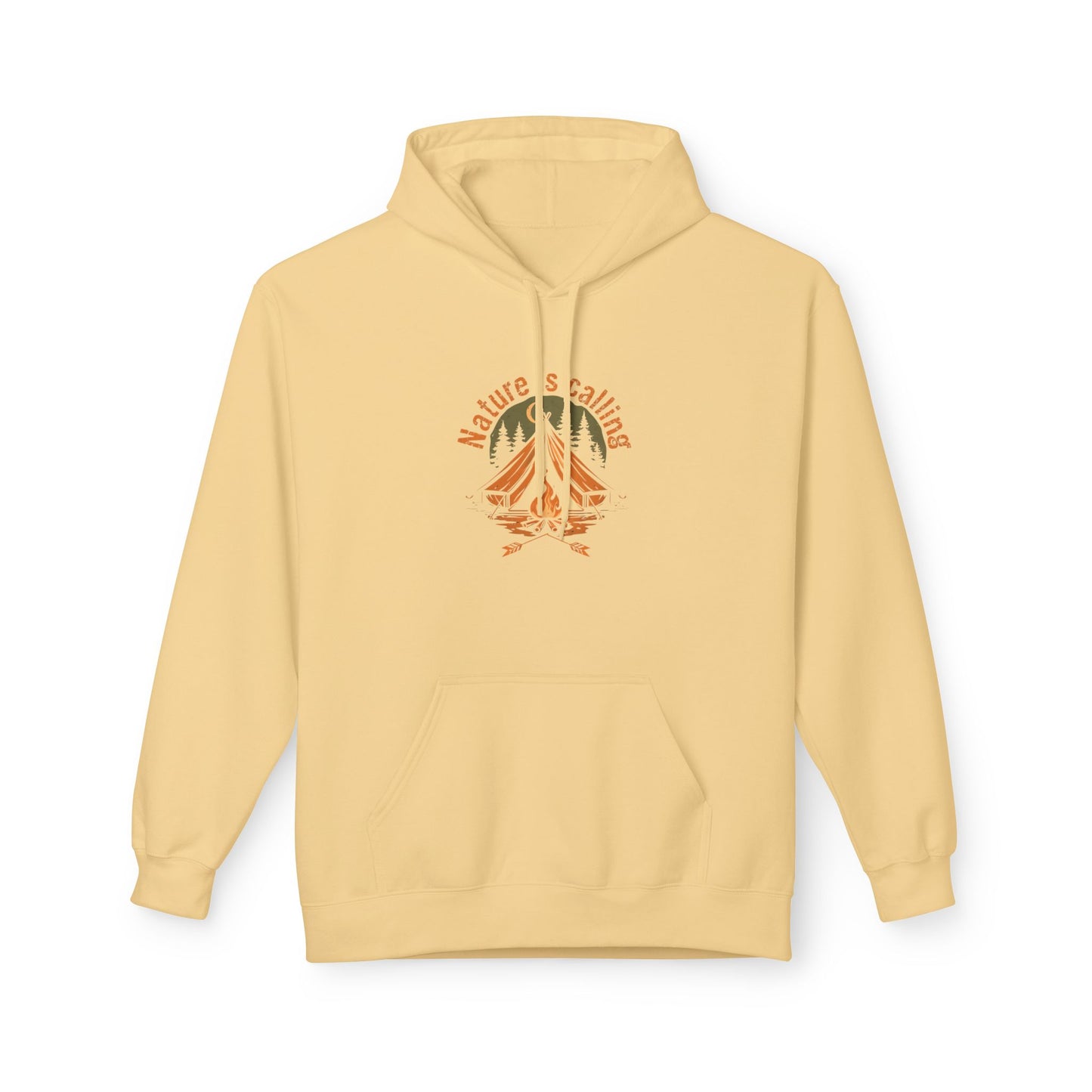 Nature Seeking Hoodie — Mountain & Campfire Outdoor Adventure Pullover