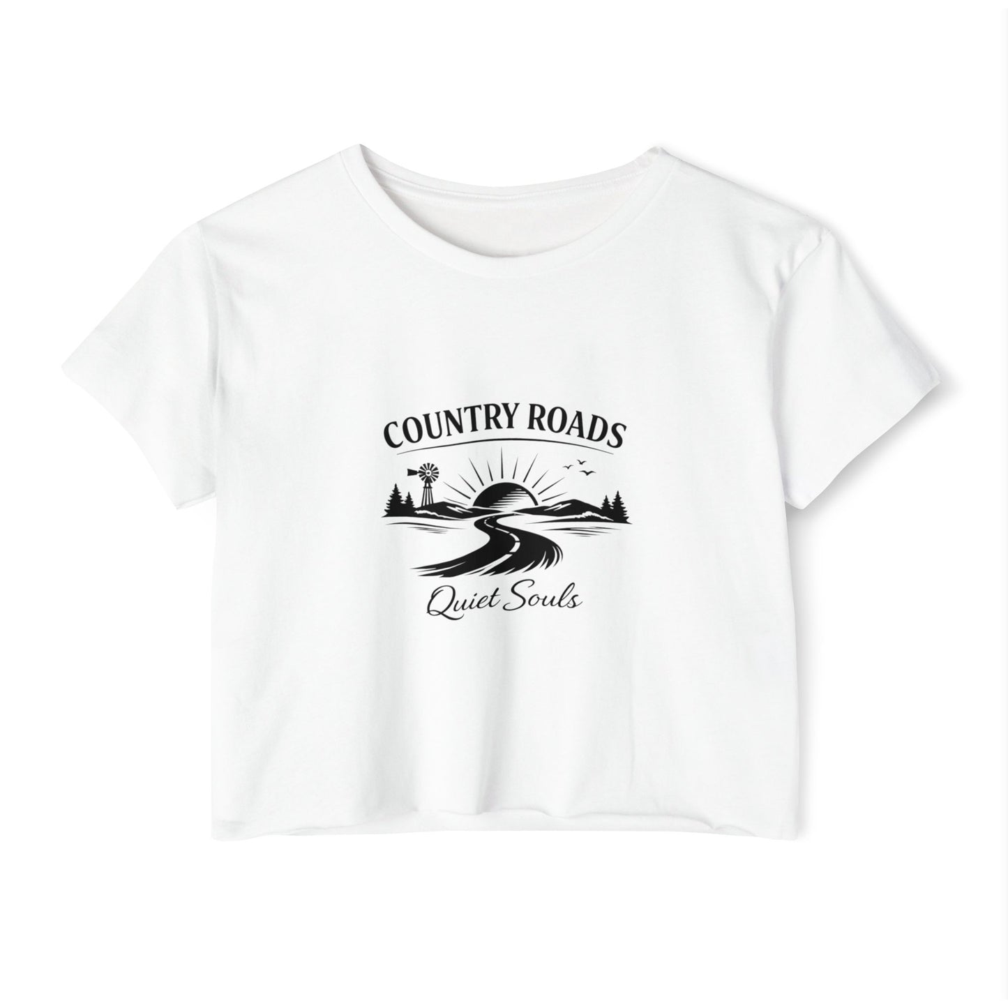 Country Roads Quiet Souls — Women's Festival Crop Top
