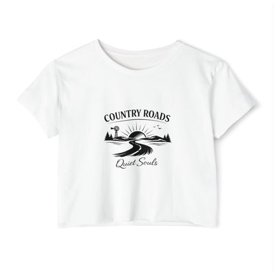Country Roads Quiet Souls — Women's Festival Crop Top