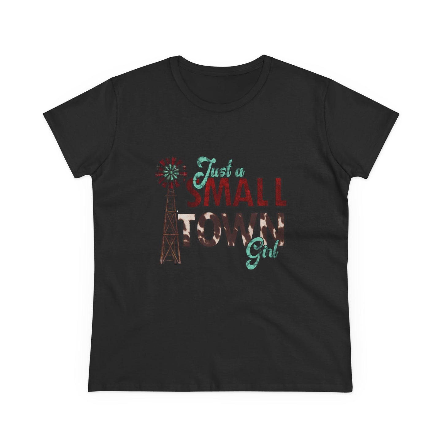 Small Town Girl Tee – Vintage Windmill Women's T‑Shirt