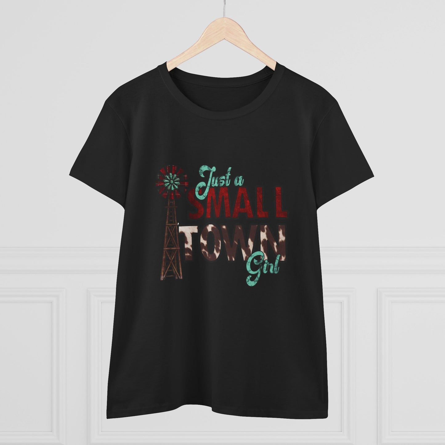 Small Town Girl Tee – Vintage Windmill Women's T‑Shirt