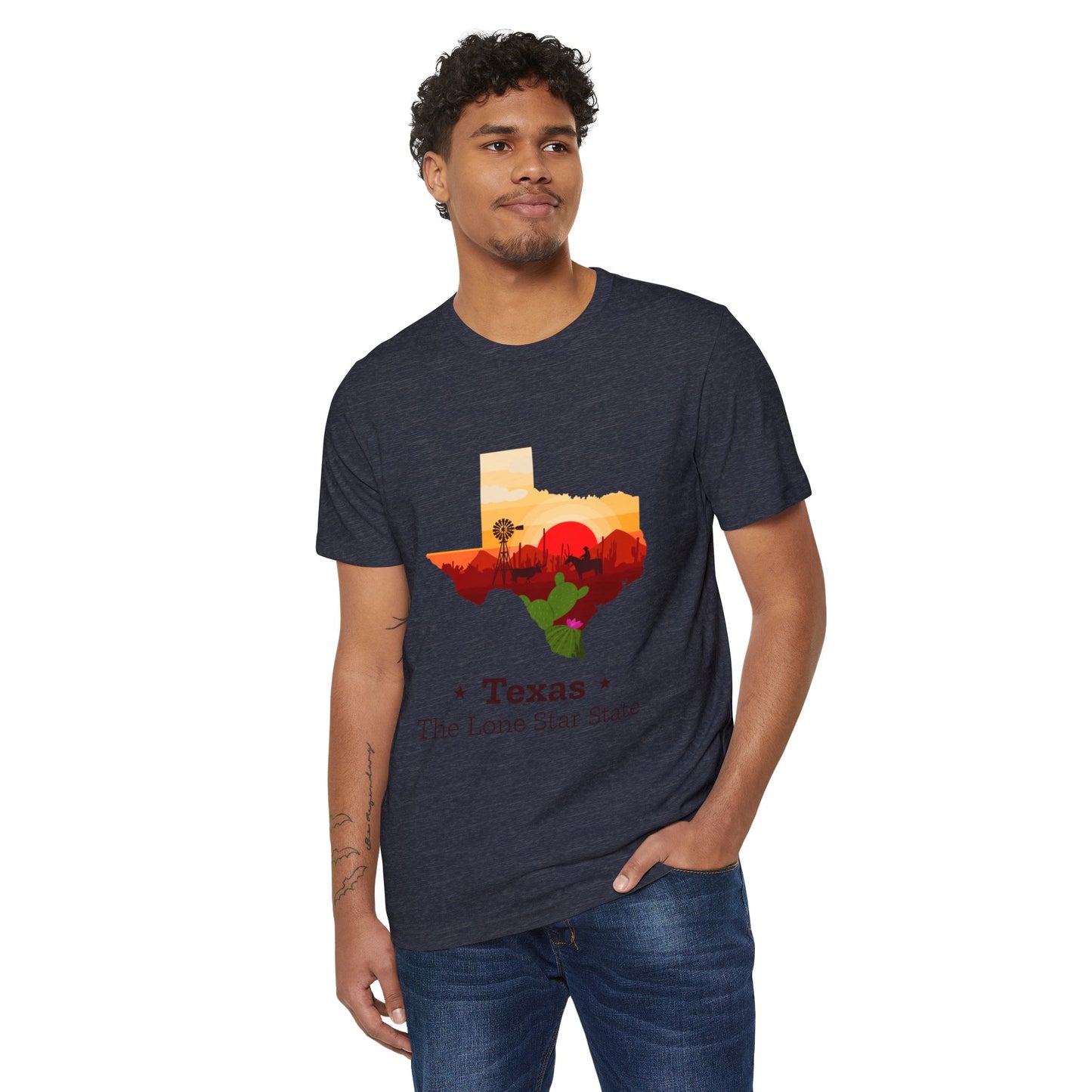 Texas Lone Star State T-Shirt – Scenic State Outline Tee