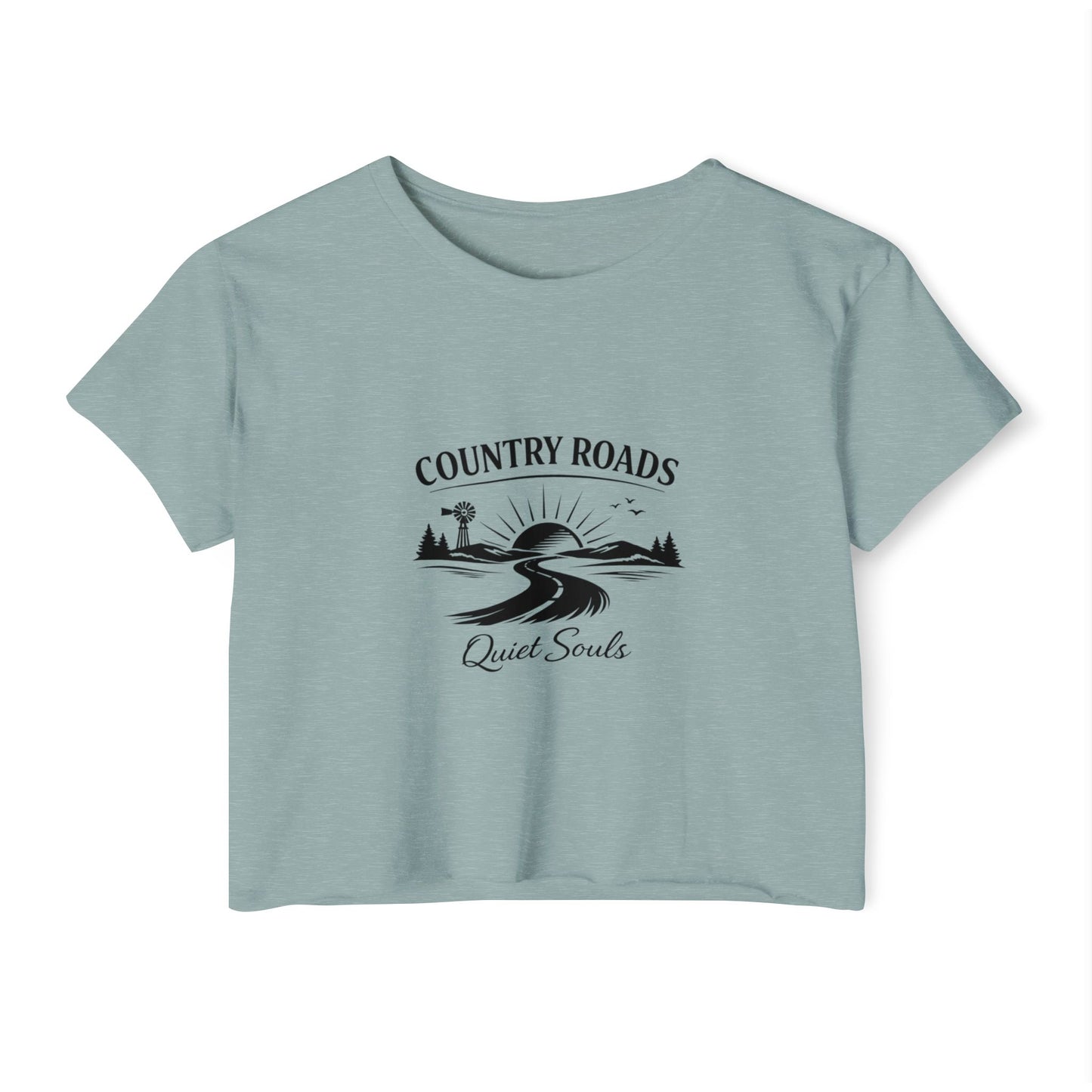 Country Roads Quiet Souls — Women's Festival Crop Top