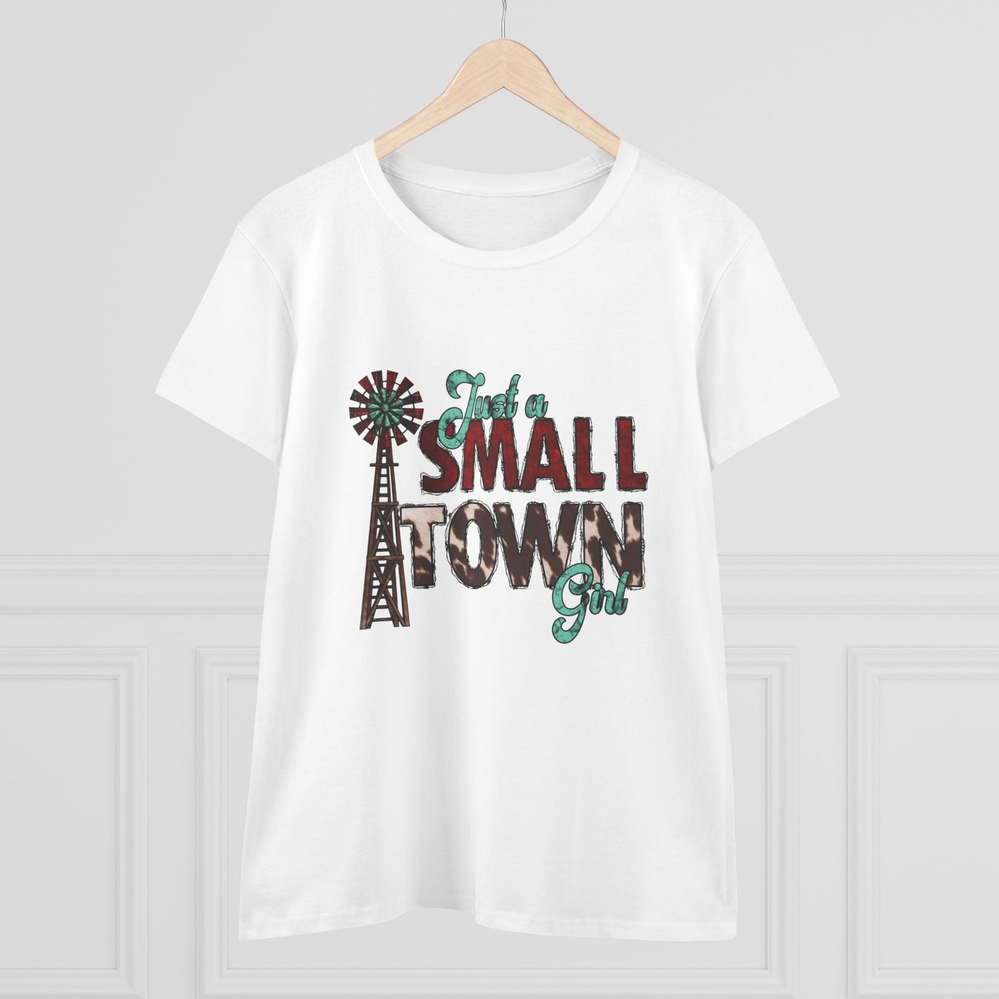 Small Town Girl Tee – Vintage Windmill Women's T‑Shirt