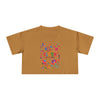 Crop Tee — "Bloom Life Is Good" Floral Graphic Crop Top