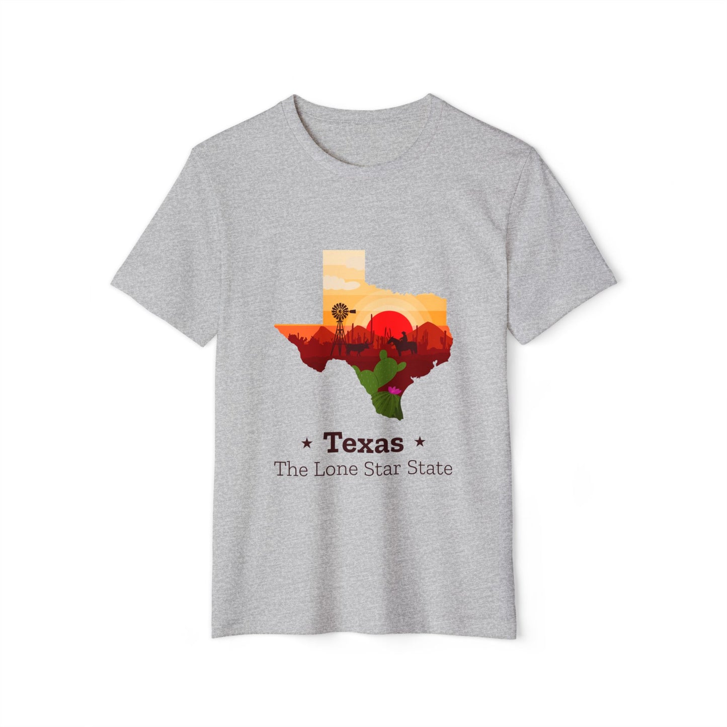 Texas Lone Star State T-Shirt – Scenic State Outline Tee