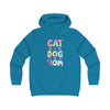 Cat & Dog Mom Hoodie — Floral Paw Print Pet Lover Sweatshirt