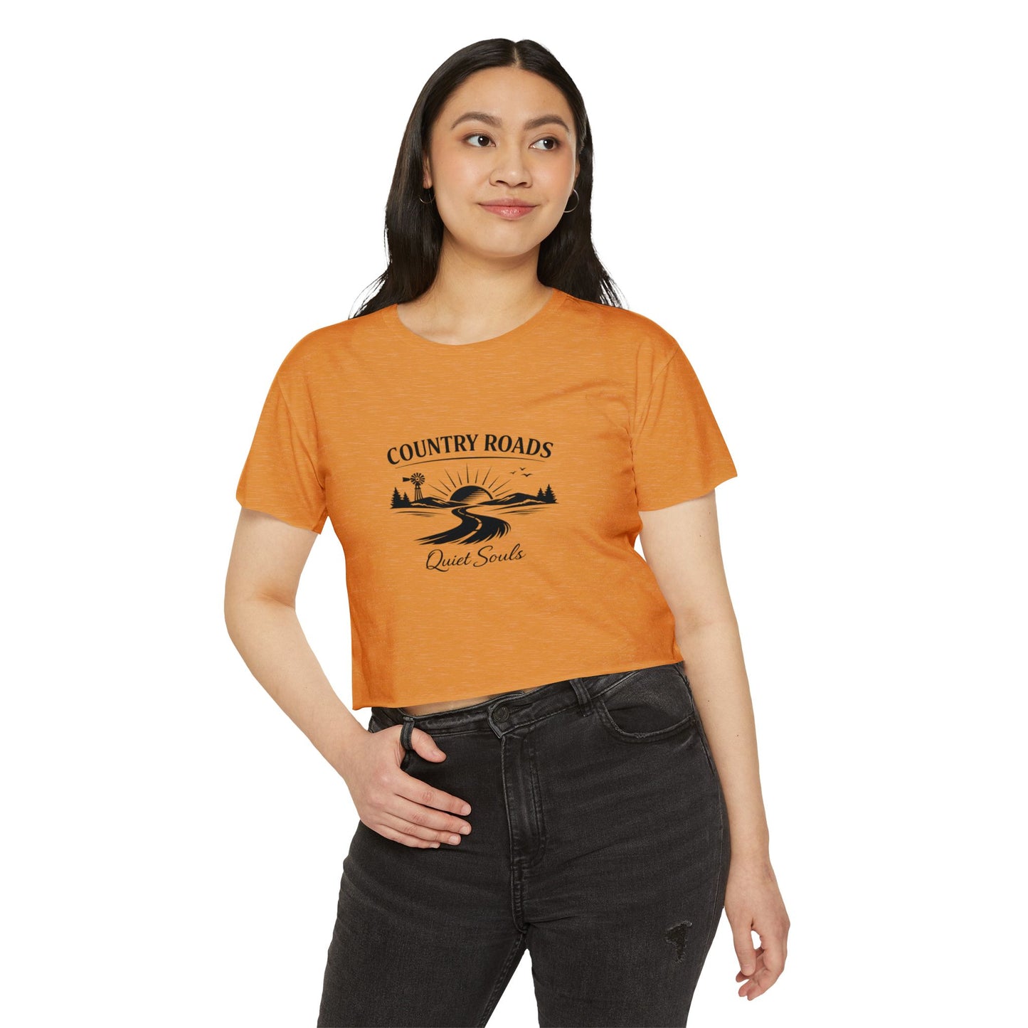 Country Roads Quiet Souls — Women's Festival Crop Top