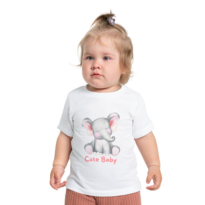 Cute Baby Elephant Short Sleeve T-Shirt — Newborn & Infant Graphic Tee
