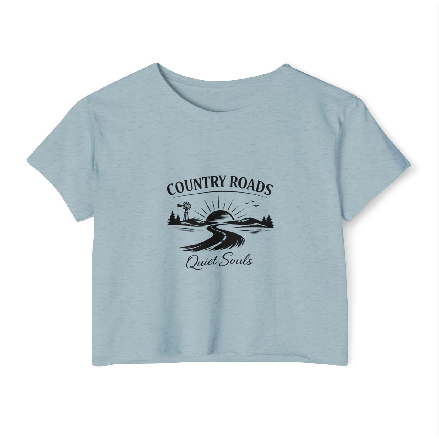 Country Roads Quiet Souls — Women's Festival Crop Top