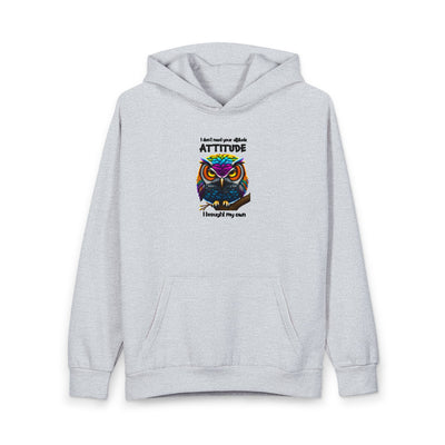 Owl Attitude Pullover Hoodie — Colorful Graffiti Owl Graphic Hoodie