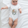 Infant Bodysuit with Enjoyable Trip Zoo Animals Design