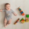 Infant Bodysuit with Enjoyable Trip Zoo Animals Design