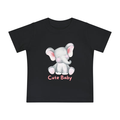 Cute Baby Elephant Short Sleeve T-Shirt — Newborn & Infant Graphic Tee