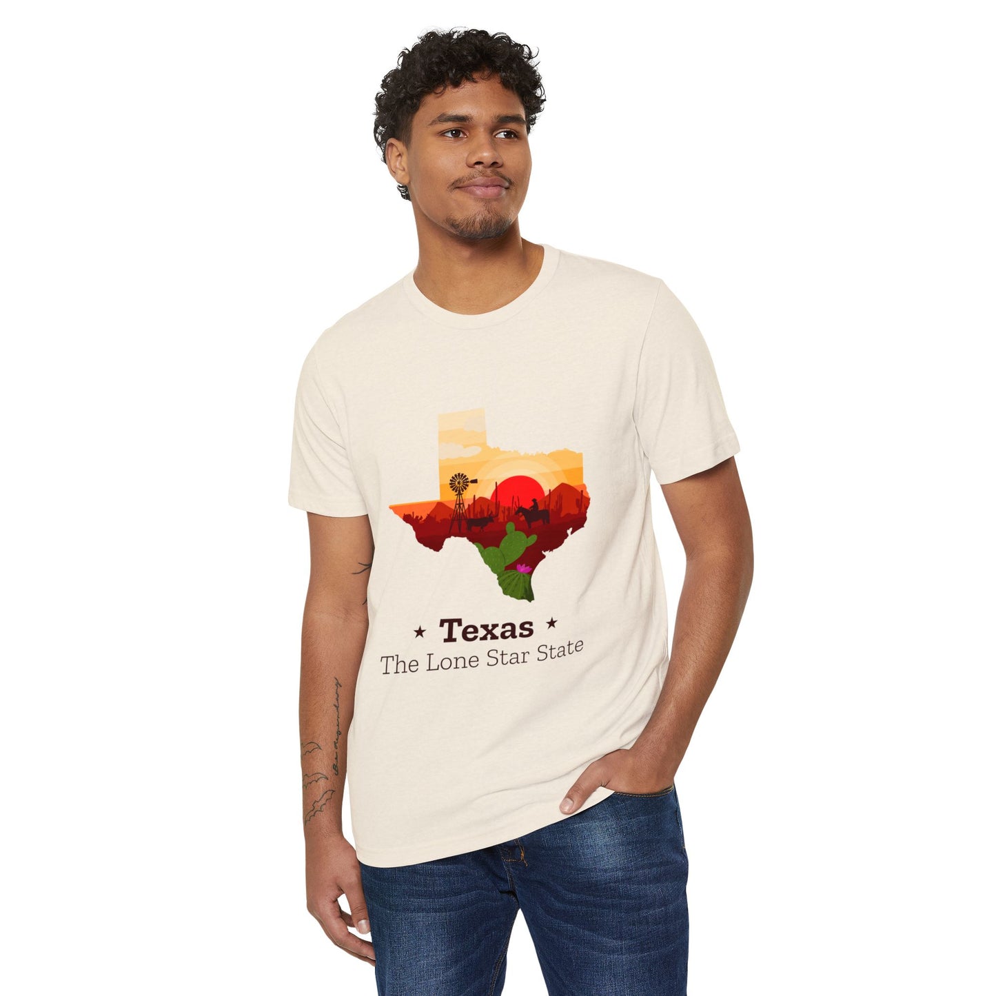 Texas Lone Star State T-Shirt – Scenic State Outline Tee