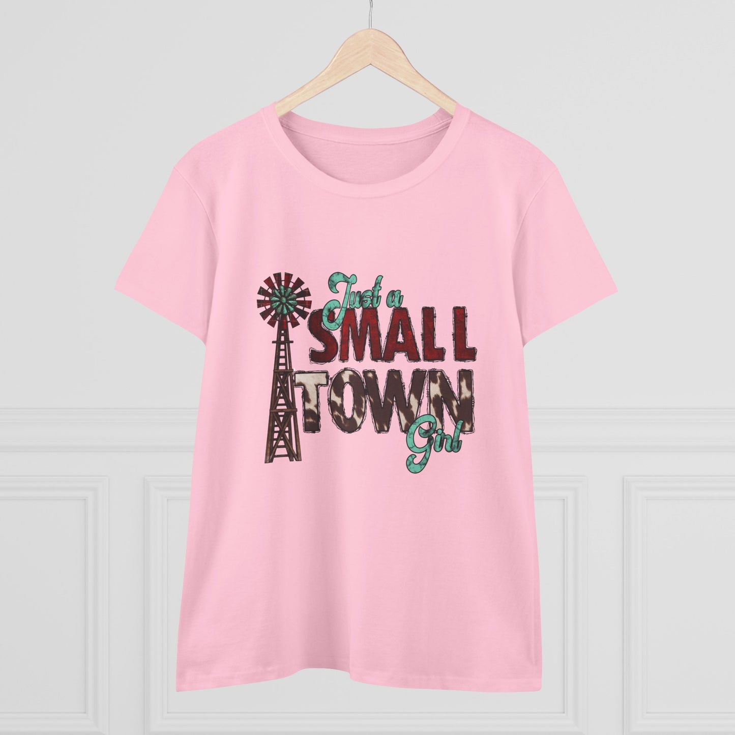 Small Town Girl Tee – Vintage Windmill Women's T‑Shirt