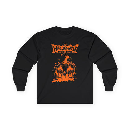 Halloween Pumpkin Drip Long Sleeve Tee