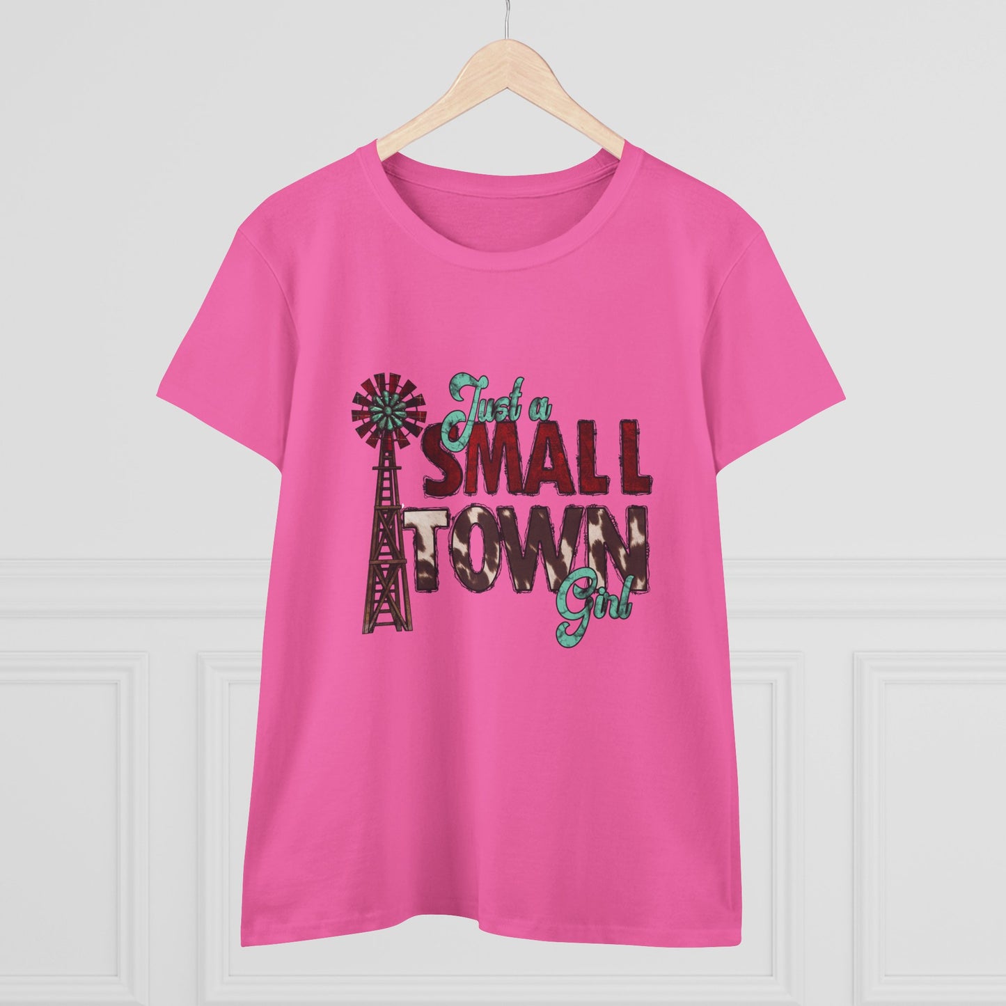 Small Town Girl Tee – Vintage Windmill Women's T‑Shirt