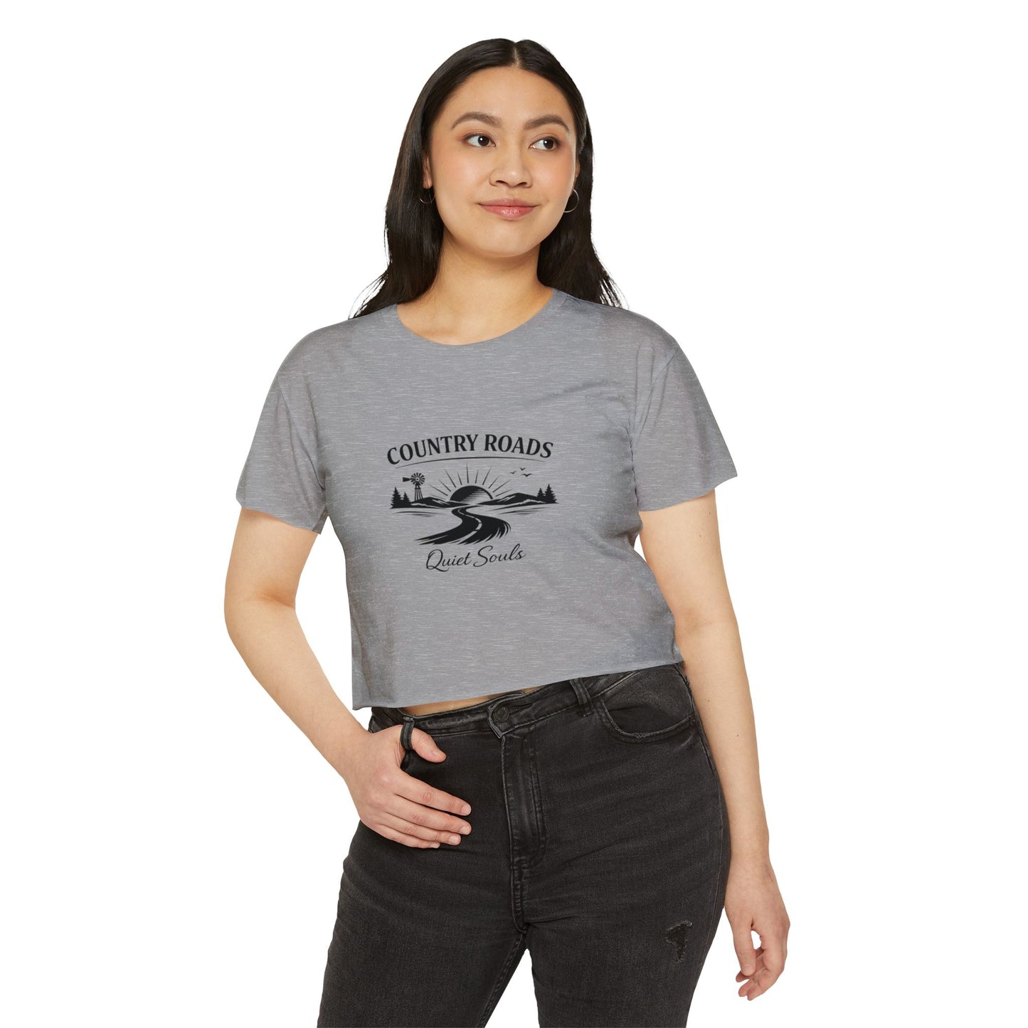 Country Roads Quiet Souls — Women's Festival Crop Top