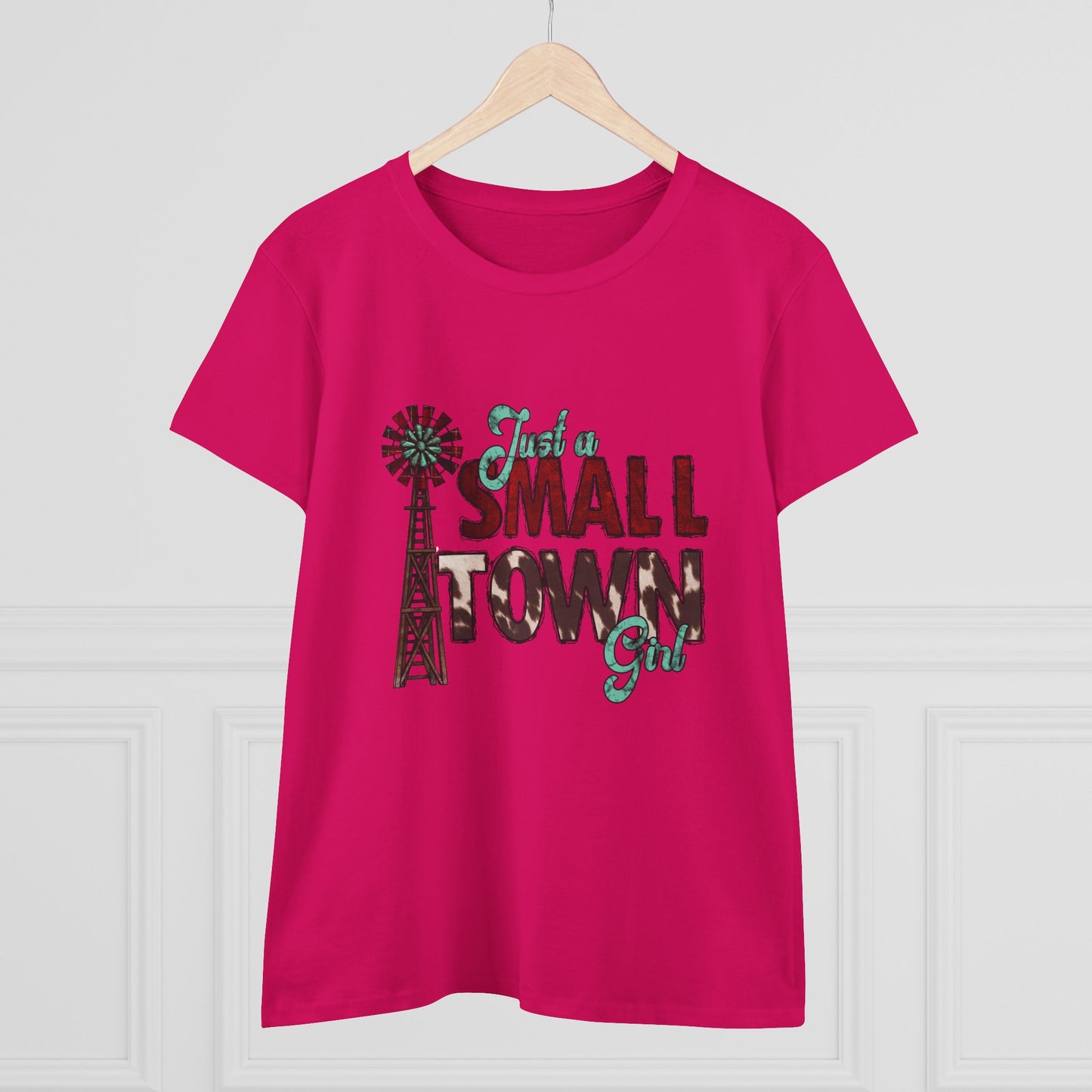 Small Town Girl Tee – Vintage Windmill Women's T‑Shirt