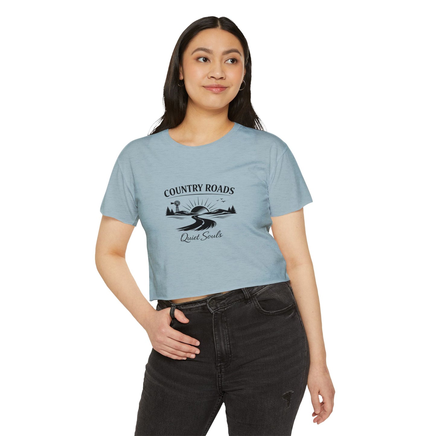 Country Roads Quiet Souls — Women's Festival Crop Top