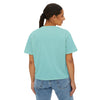 Blessed Mom Boxy Tee — Sunflower & Leopard Mother's Day Shirt