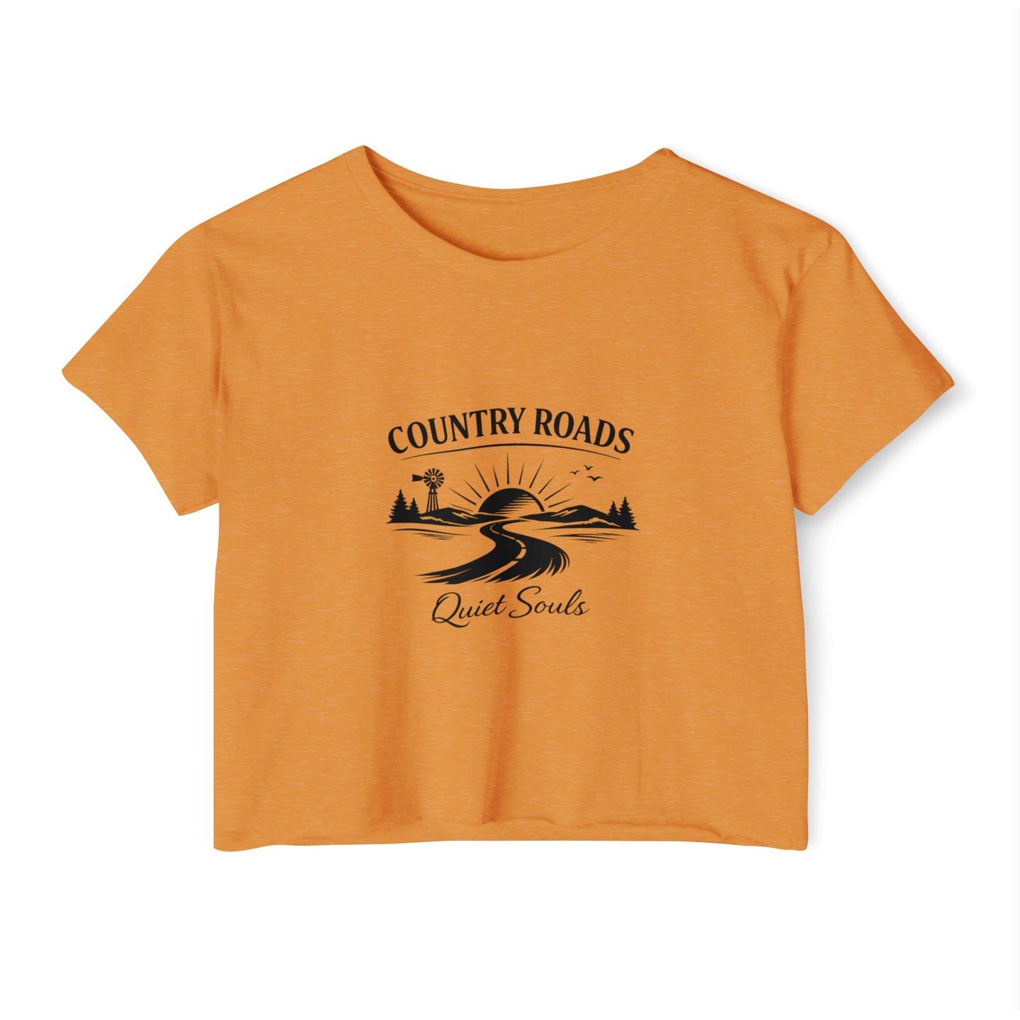 Country Roads Quiet Souls — Women's Festival Crop Top