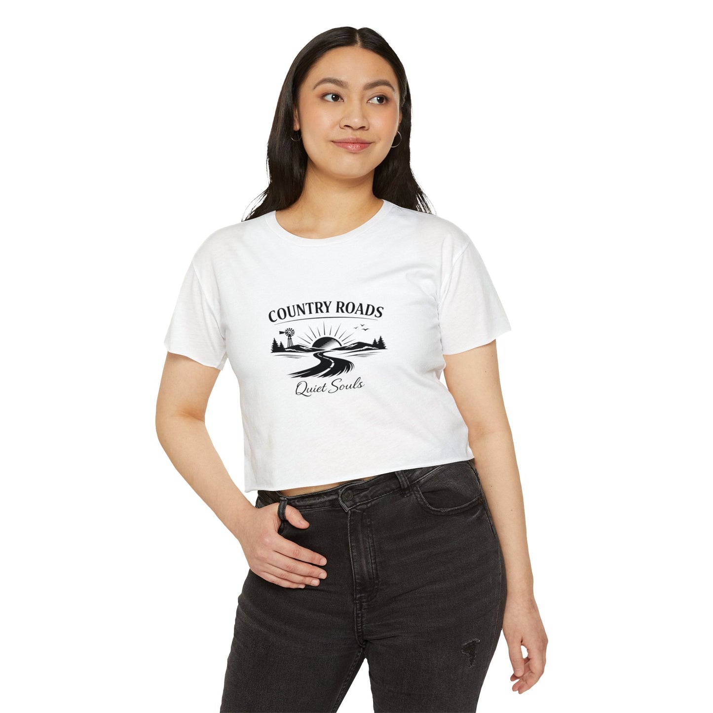 Country Roads Quiet Souls — Women's Festival Crop Top