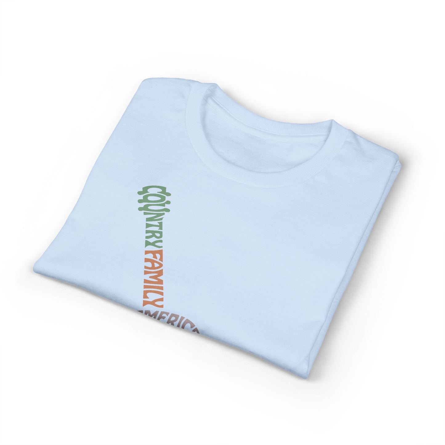 Acoustic Word Art Guitar T-Shirt — Retro Typography Music Tee