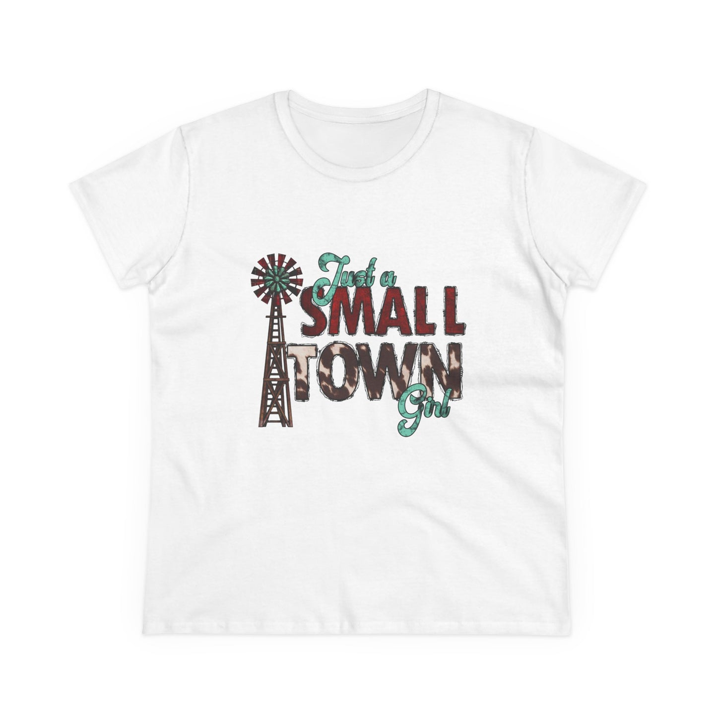 Small Town Girl Tee – Vintage Windmill Women's T‑Shirt