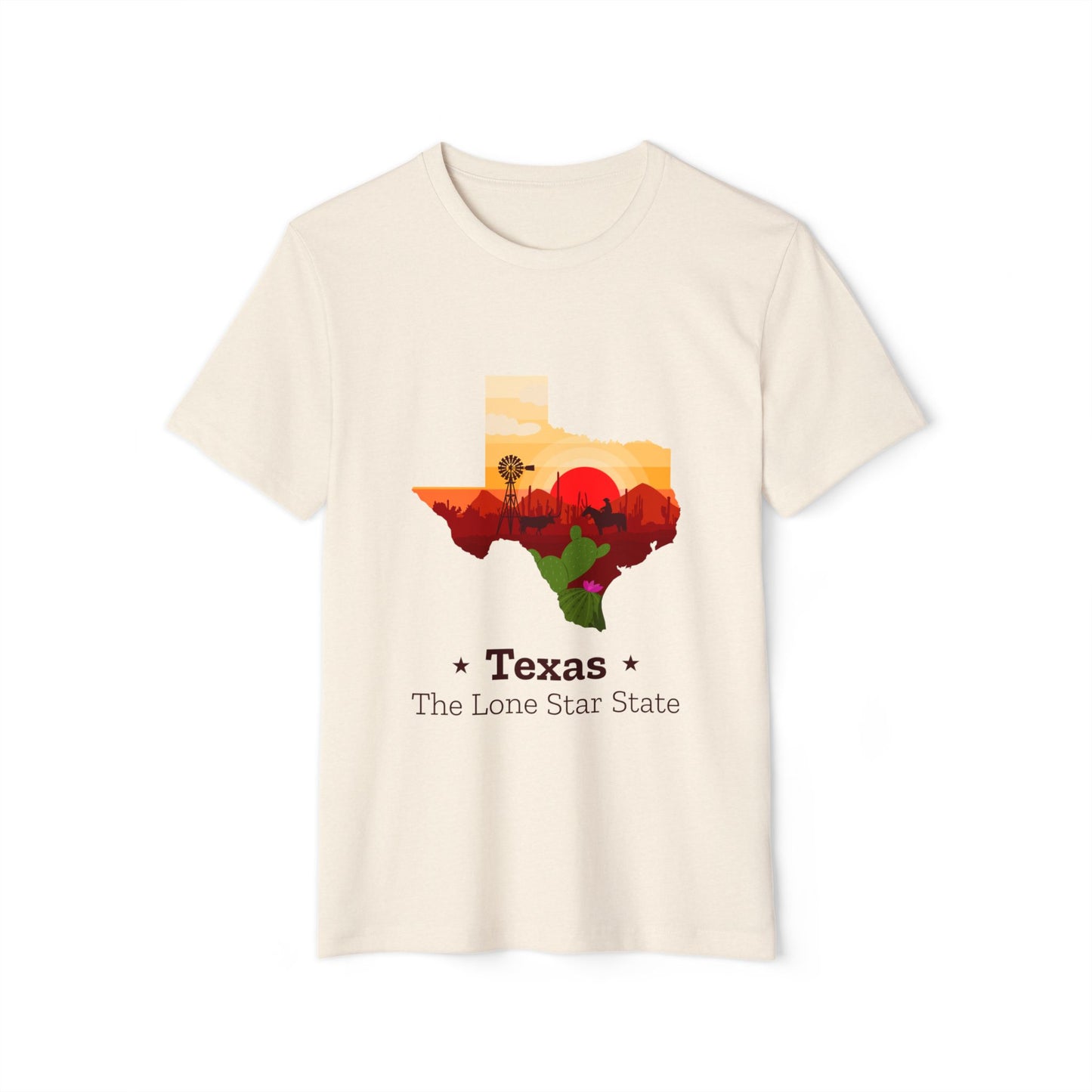 Texas Lone Star State T-Shirt – Scenic State Outline Tee