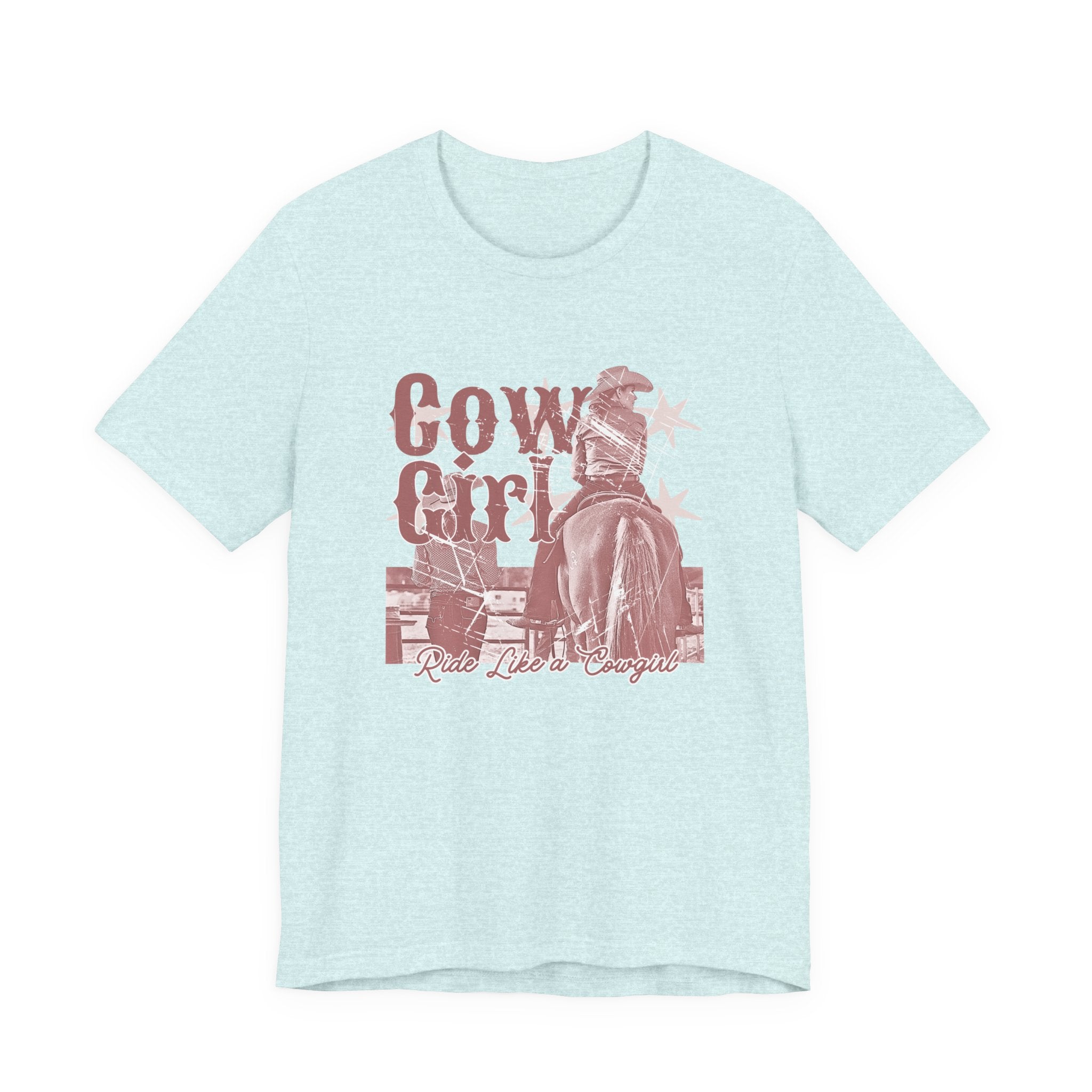 Cowgirl Tee – 'Cowgirl' Vintage Rodeo Graphic Short Sleeve Shirt