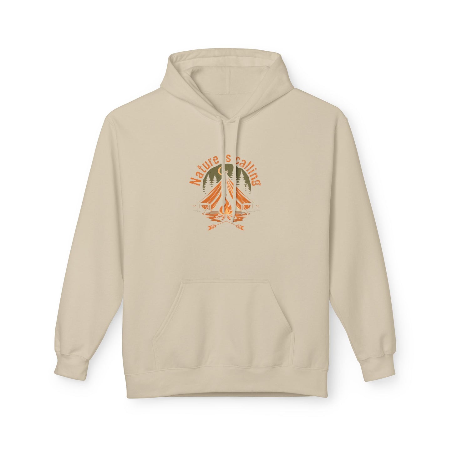 Nature Seeking Hoodie — Mountain & Campfire Outdoor Adventure Pullover