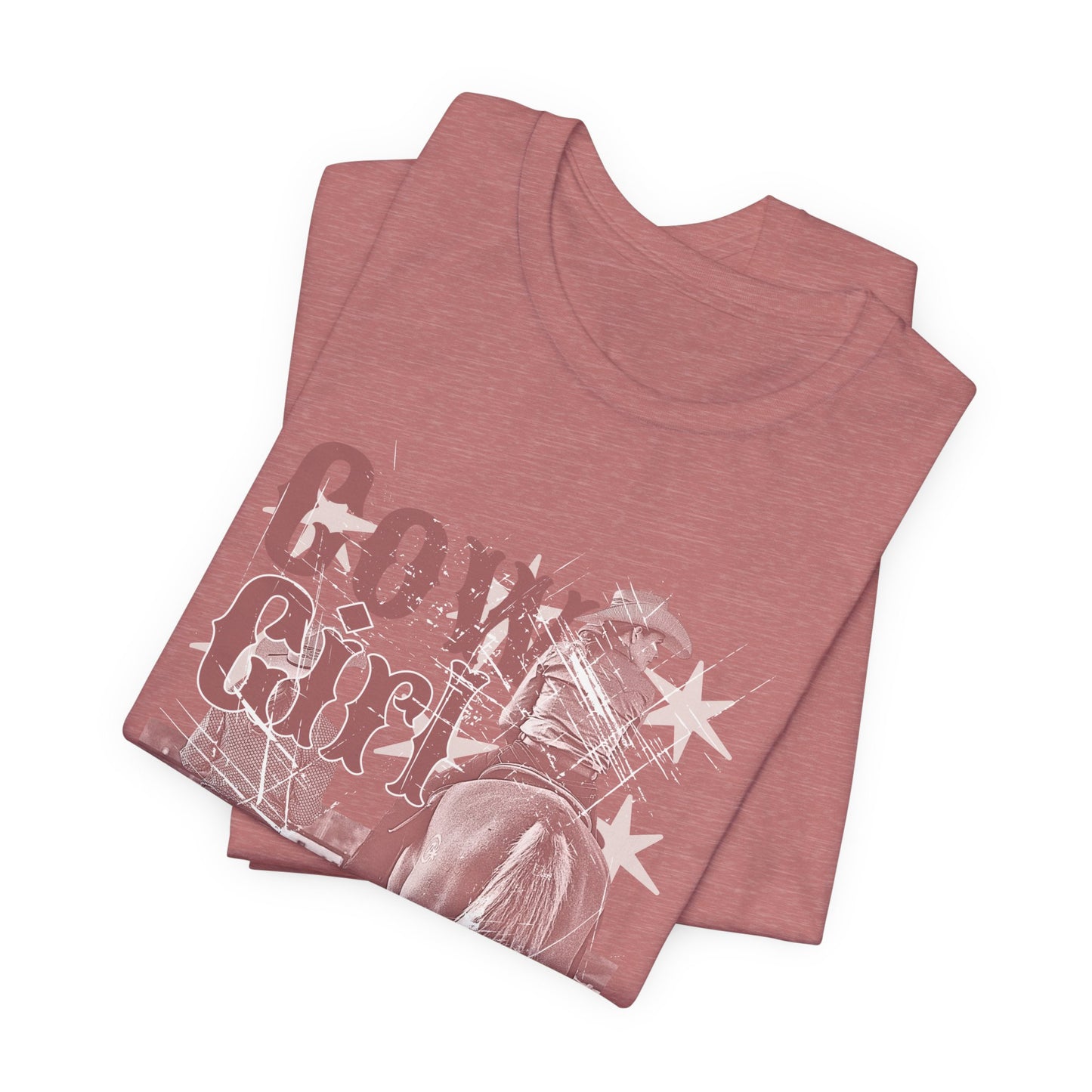 Cowgirl Tee – 'Cowgirl' Vintage Rodeo Graphic Short Sleeve Shirt