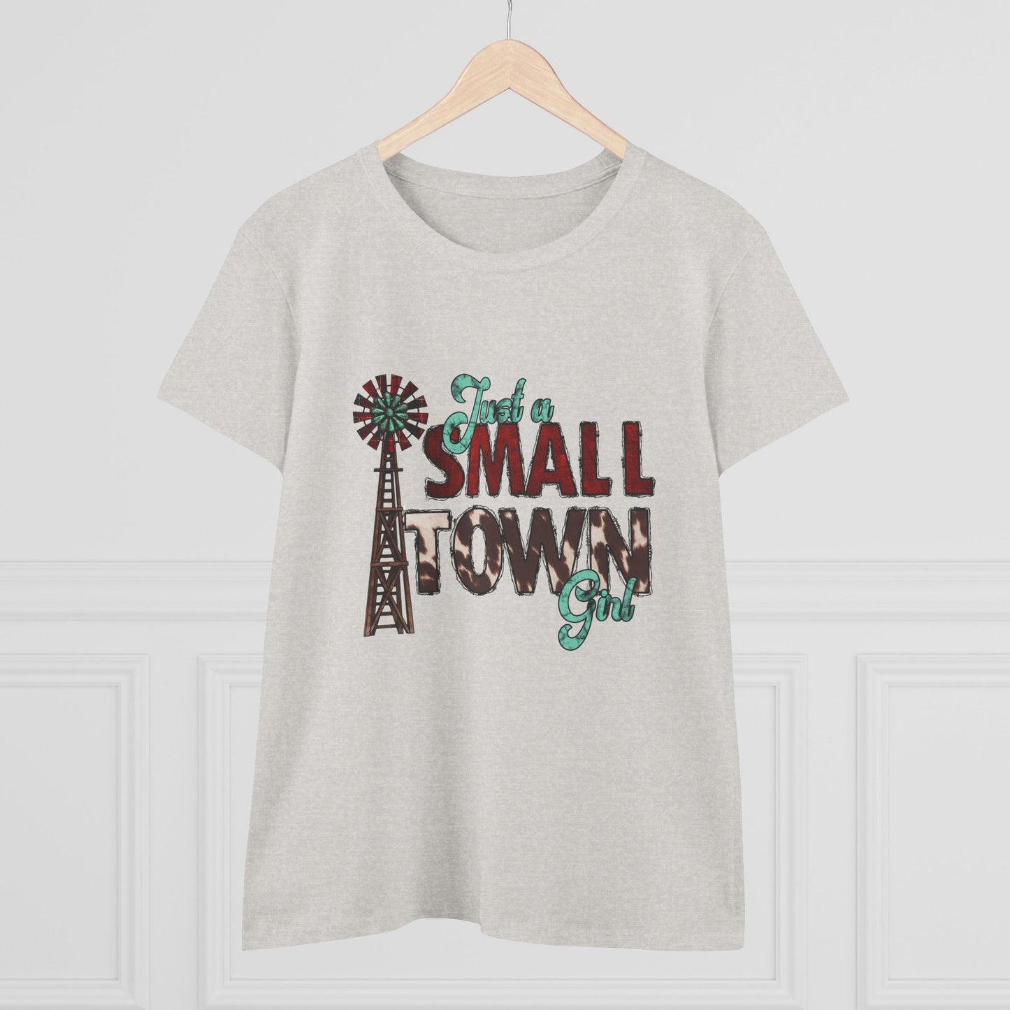 Small Town Girl Tee – Vintage Windmill Women's T‑Shirt
