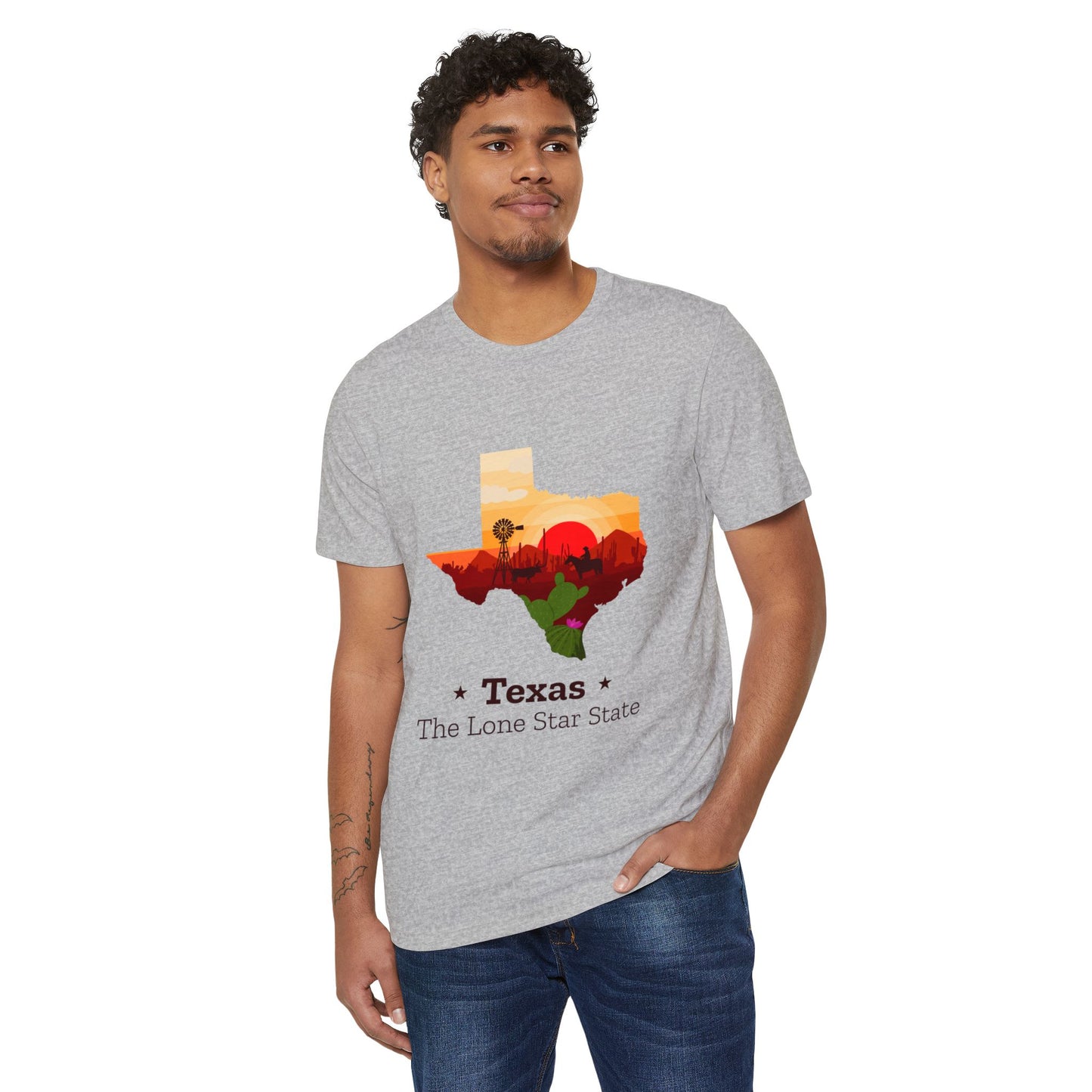 Texas Lone Star State T-Shirt – Scenic State Outline Tee