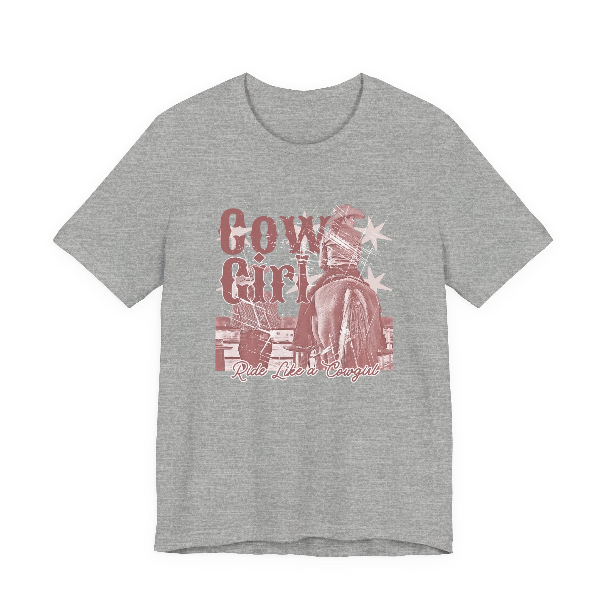 Cowgirl Tee – 'Cowgirl' Vintage Rodeo Graphic Short Sleeve Shirt