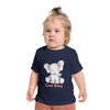 Cute Baby Elephant Short Sleeve T-Shirt — Newborn & Infant Graphic Tee