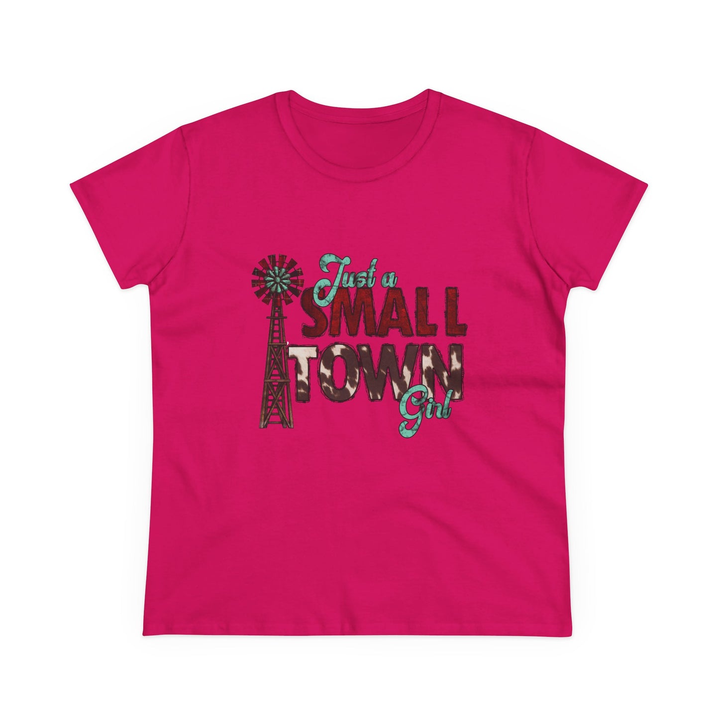 Small Town Girl Tee – Vintage Windmill Women's T‑Shirt